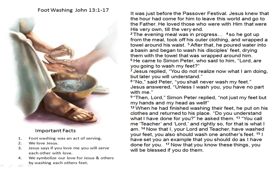 Foot Washing Christ Tabernacle Christian Fellowship